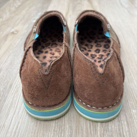 Ariat Shoes Womens Size 9.5 B Cruiser Brown Leather Slip On Loafer - Picture 4 of 7